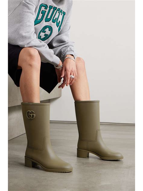 bloomingdales gucci rain boots|GUCCI Stanley embellished rubber rain boots .